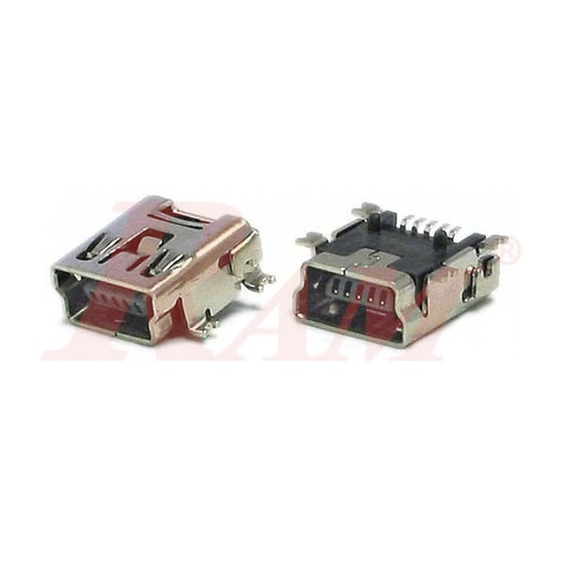 [USB5.5PIN] USB Connector on PCB 5 Pin Mini A Type Female (SKU#USB5)