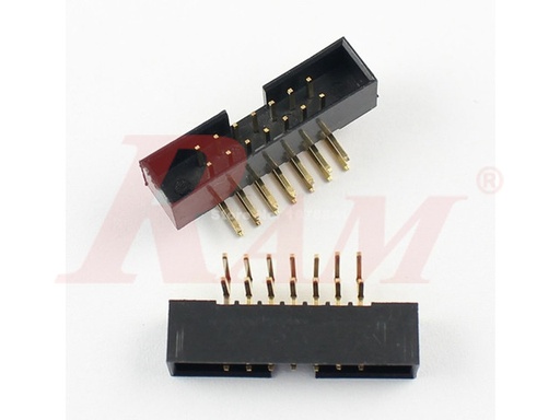 [FCL14.PCB] IDC14 Male Polarized Right Angle 90° (FCL14-PCB) سوكت IDC زاوية 90 للبورد