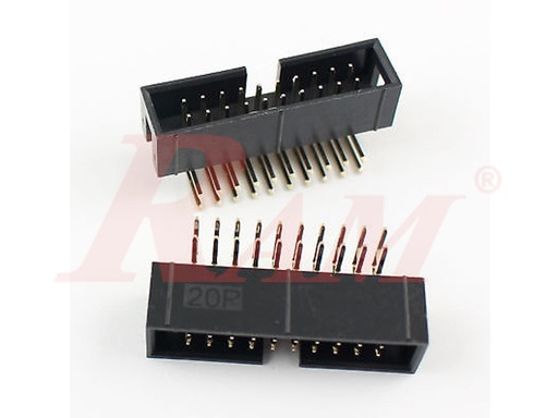 [FCL20.PCB] IDC20 Male Polarized Right Angle 90° (FCL20-PCB)