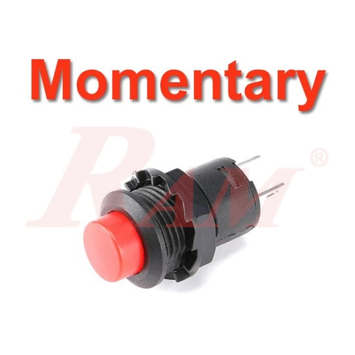[PRESS.DS318.TACK] Switch Momentary DS-425 Red - Self Resetting مفتاح لحظي Tack موديل DS-425 احمر