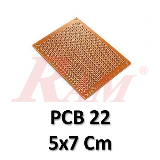 [PCB22.HOLES.5X7] PCB 5x7 cm2 Dots Holes (SKU#PCB22)