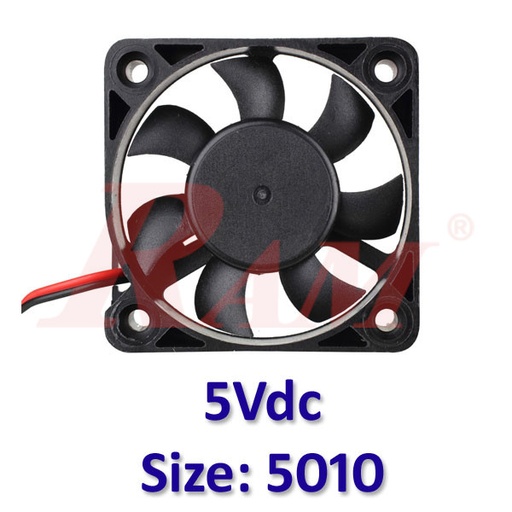 [FAN.5VDC.5010] Cooling Fan 5Vdc Size 50x50x10mm