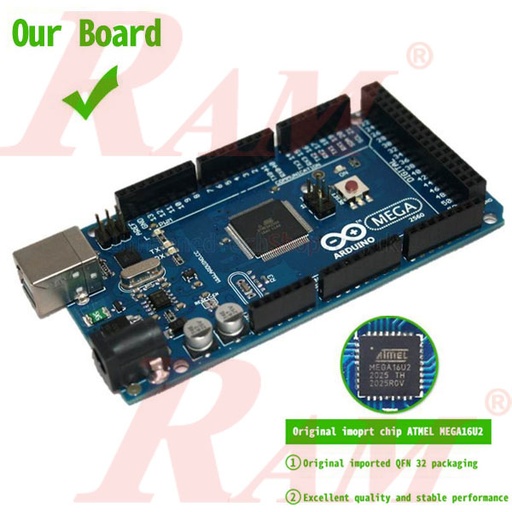 [KIT.ARDUINO.MEGA2560] Arduino Mega2560 Rev3 Original Chips - Clone
