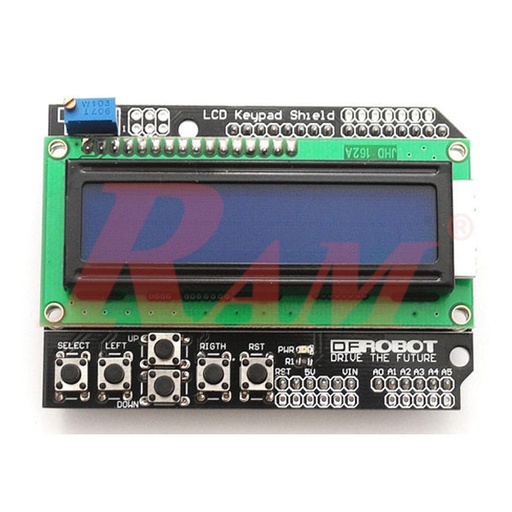[ARDUINO.SH.LCD1602.KEYPAD] Arduino Shield - LCD 2x16 Keypad Shield اردوينو شيلد شاشة