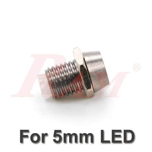 [COVER.LED.METAL.5MM] LED 5mm Metal Cover - LED Bezel Holder