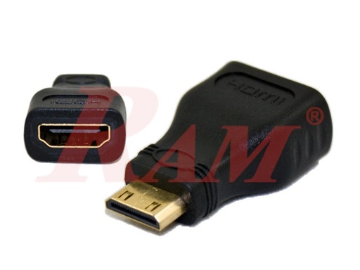 [AD81] HDMI Female to Mini HDMI Male Converter (AD81) محول من ميني الي مدخل HDMI