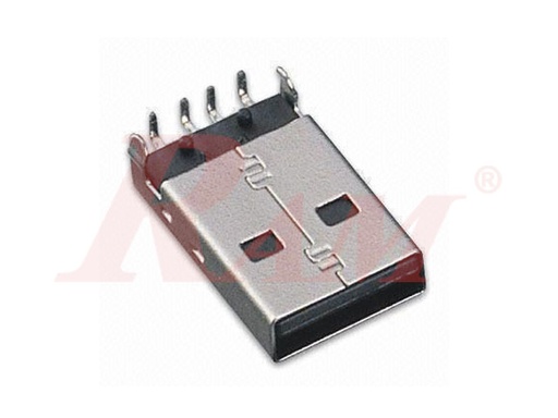 [USB3.USB.A.MALE.90.PCB] USB Connector on PCB Type A Male - 4pin (SKU#USB3)