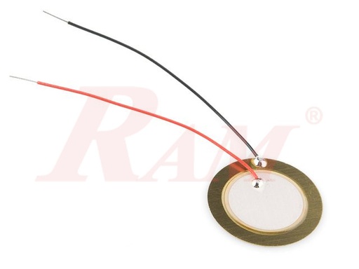 [SF10293] Piezo Element - 20mm Piezoelectric Sensor بيزو - قطر 20 ملم حساس اهتزاز - مولد كهربي من الضغط