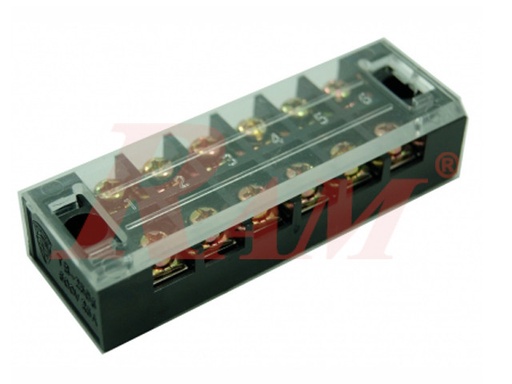[TB2506] TB2506 - 6 Pin Fixed Barrier Terminal Block (25A-600V)