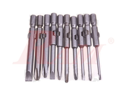 [SCREW.BITS.800] Screw Bits #800 for Electric Drill - 10 different Size Bits طقم لقم مفك 10 قطع موديل #800
