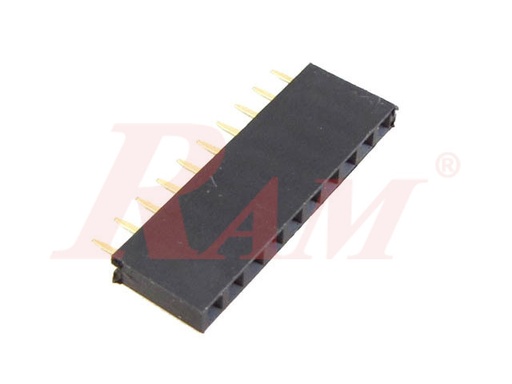 [PH35.1X10.FEMALE] PH35 - Pin Header Female 1x10 Straight 2.54mm