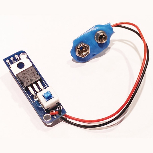 [KIT.BATTERY.9V] Kit Battery (9V Input - Output 9V & 5V) to Breadboard