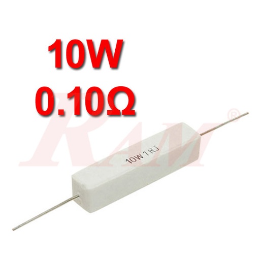 [10W.0.10OHM] Ceramic Power Resistor 10W / 0.10Ω مقاومة سيراميك حراري 10 واط