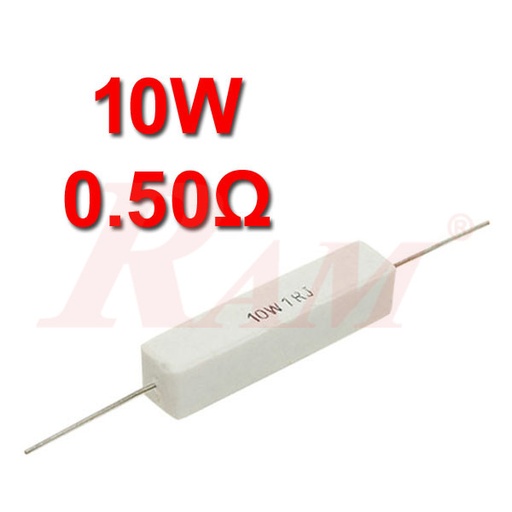 [10W.0.50OHM] Ceramic Power Resistor 10W / 0.50Ω مقاومة سيراميك حراري 10 واط