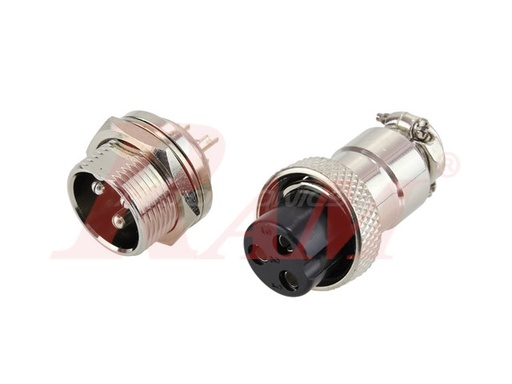 [GX16.3PIN] GX16-3 Pole Metal Male Female Panel Chassis Connector