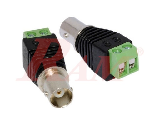 [R.3.TO.BNC.FEMALE] BNC Female Plug To 2pin Screw Terminal Block
