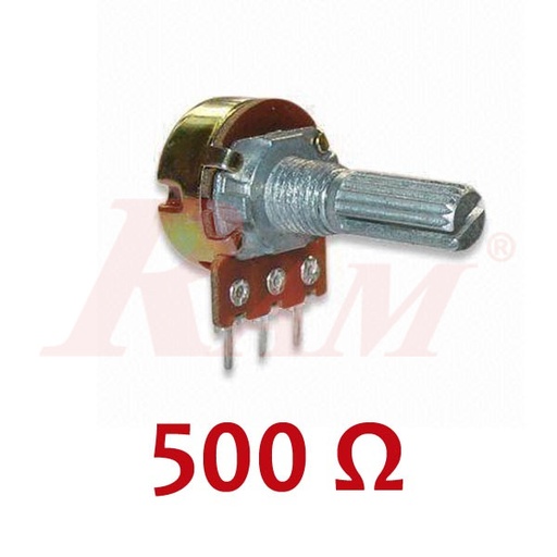[POT.500OHM.METAL] Rotary Potentiometer 500Ω