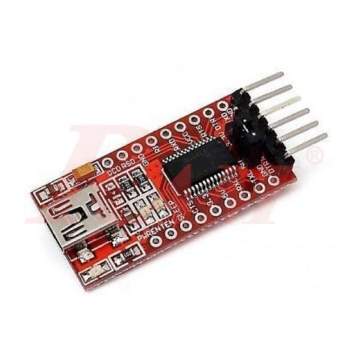 [KIT.FTDI.FT232RL.RED] FTDI Basic Breakout 5V/3.3V (USB to Serial TTL) - Red Board