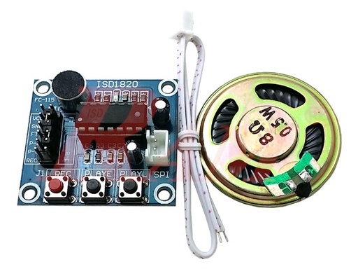 [KIT.ISD1820.VOICE] ISD1820 Voice Recording Module + Speaker
