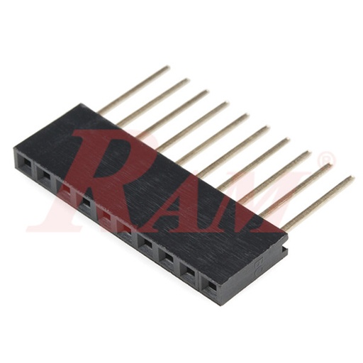 [PH50.1X10.FEMALE.LONG] PH50 - Pin Header Female 1x10 Straight 2.54mm - 11mm Long Leg