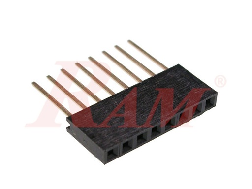 [PH50.1X8.FEMALE.LONG] PH50 - Pin Header Female 1x8 Straight 2.54mm - 11mm Long Leg