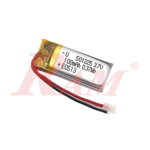 [BT.501225P.100MAH] Polymer Li-Ion 3.7V 100mAh Single Cell Battery
