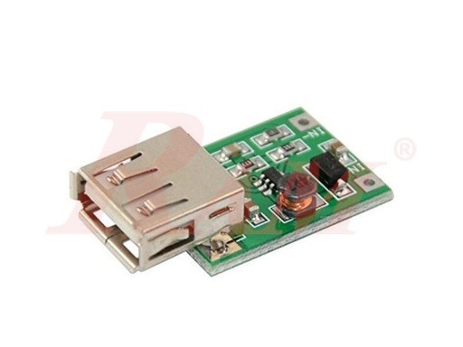 [DC.DC.300] DC-DC Step Up Converter 0.6A Mini (1~5Vdc to Fixed Output 5V/600mA) SKU#DC300 بوردة دائرة رافع جهد - فولت