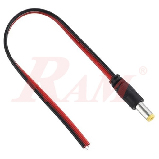 [WIRE.DC.MALE] Endless Wire DC Male 2.1mm Standard Plug 25cm