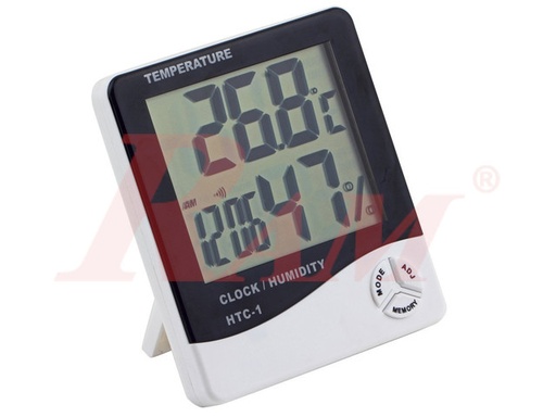 [HTC.1] HTC-1 Digital Room Thermometer with Humidity Indicator & Clock