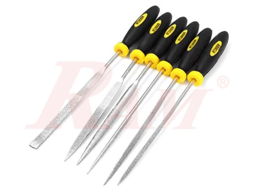 [RT.F021.FILE.SET] RT-F021 3x150 Needle Files 6-Piece Set طقم مبارد 6 قطع مختلفة