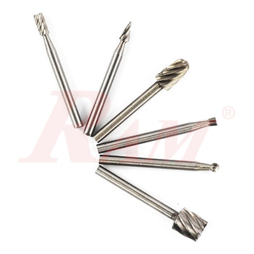 [DRILL.BITS.DENTAL.6PCS] 6pcs Rotary File Set - Carving Tool Set طقم حفر وتشكيل 6 قطع