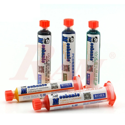 UV Solder Mask for PCB 10mL - UV Curable Solder Mask طبقة حماية للبورد من اللحام تجفف بالاشعة فوق البنفسجية - 10ملي