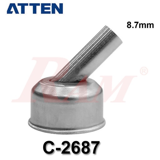 [ATTEN.NOZ.C2687] ATTEN® C-2687 Bent 45° Hot Air Nozzle for Soldering Stations