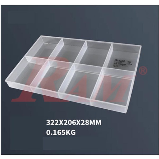 [WTS1101] WTS1101 Plastic Tray 8 Compartments
