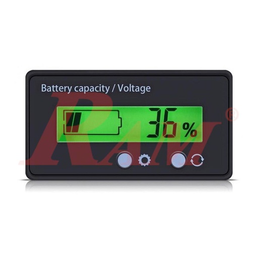 [PANEL.BAT.CAPACITY] Battery Capacity Indicator / Tester LCD Panel عداد شاشة مؤشر سعة البطارية وقياس جهد البطارية