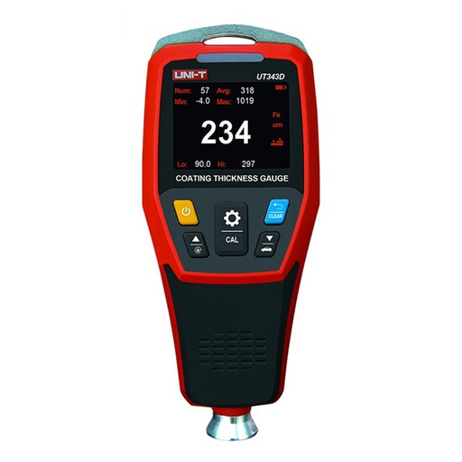 [AVO.UT343D.UNIT] UT343D Coating Thickness Gauge جهاز قياس سماكة الطلاء مع ميزة الاتصال بالكمبيوتر