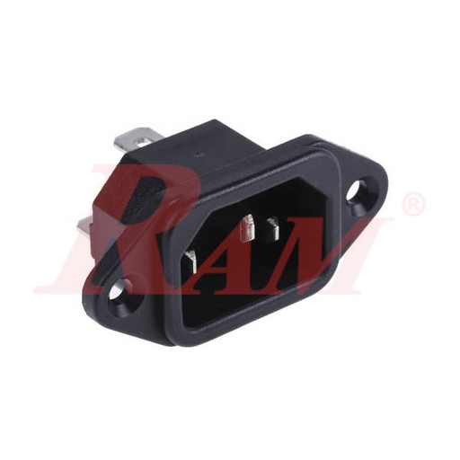 [AC.SOCKET.PANEL] AC Power Connector Panel Mount