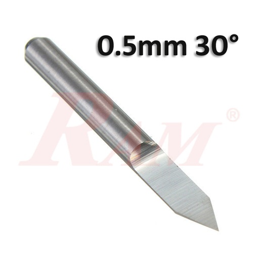 [BITS.ENG.0.5] Carbide Engraving Bits 0.5mm 30° V-shape