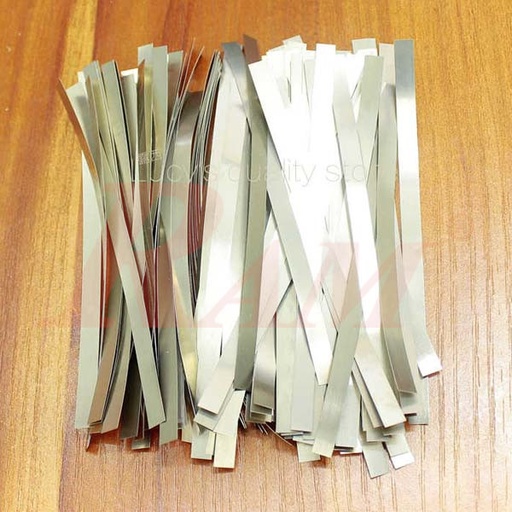 [SPOT.WELDING.6MM] Nickel Plated Steel Strip 6x0.1mm For Lithium Battery Spot Welding - 100g/bag شريط نيكل نقي عرض 6مم للحام الكهربي للبطاريات الليثيوم - عبوة 100جم