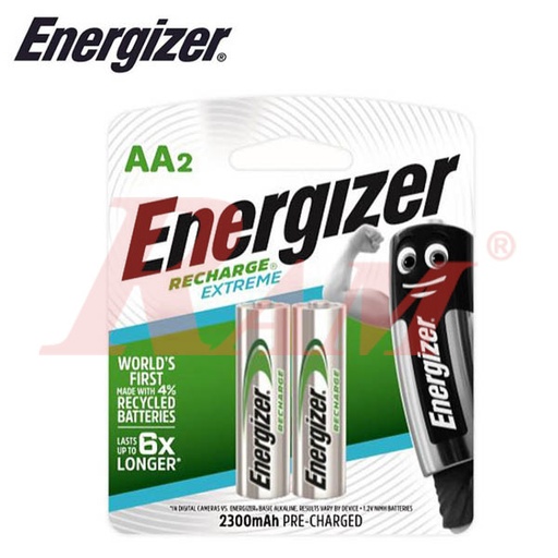 [ENERGIZER.RECH.AA.2300MAH] Energizer® 2xAA 2300mAh Rechargeable Batteries