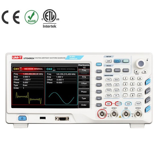 [AVO.UTG4082A.UNIT] UTG4082A UNI-T Function/Arbitrary Waveform Generator 80MHz