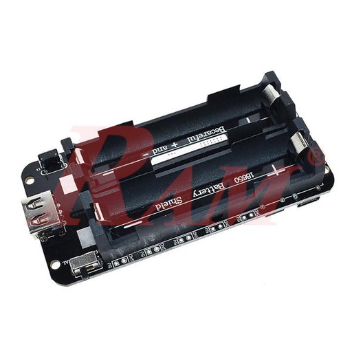 [KIT.18650.SHIELD.2X] Lithium Battery Shield 2x18650 Mobile Power Expansion Board Module 5V/2.2A & 3V/1A