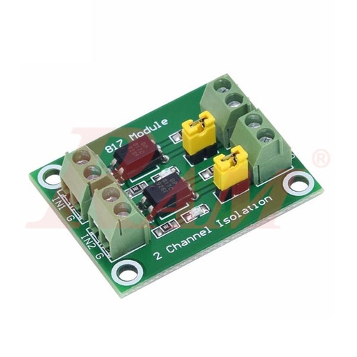 [KIT.ISOLATION.2XPC817] PC817 - 2 Channel Optocoupler Isolation Board