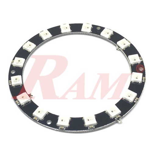 [KIT.WS2812.16.5050.CIRCLE] NeoPixel Ring 16-bit WS2812 5050 RGB LED Driver Circle Development Board