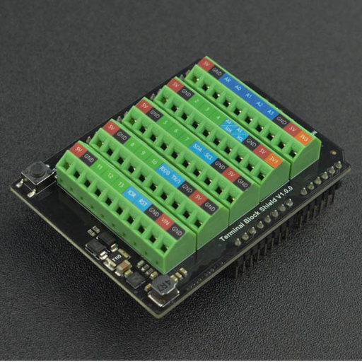 [ARDUINO.SH.UNO.TERMINAL] Terminal Block Shield for Arduino UNO اردوينو شيلد روزيتات للاونو
