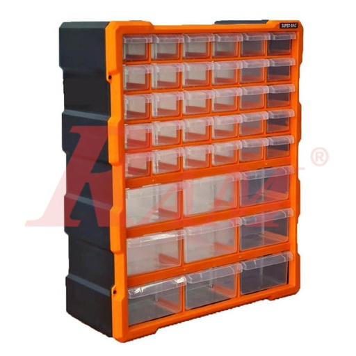 [BOX.SG004] 39 Clear Plastic Drawer Set