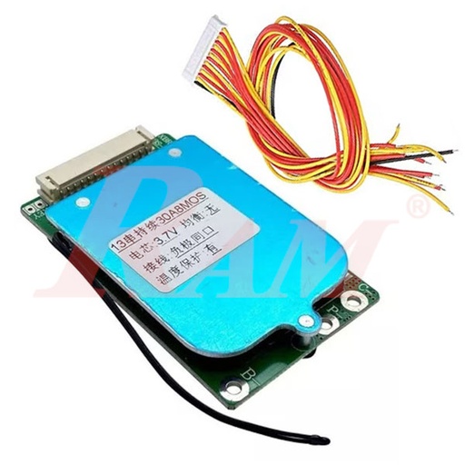 [BMS.13S.30A] BMS 13 String 48.1V/30A - With Temperature Protection