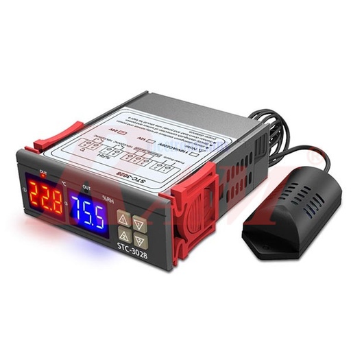 [STC.3028.220VAC.TEMP.CONTROL] STC3028 Dual Digital Thermostat Temperature Humidity Control