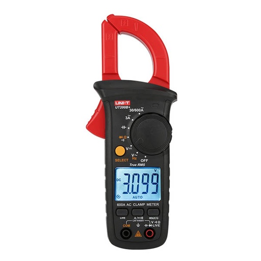 [AVO.UT200B+.UNIT] UT200B+ Digital Clamp Meter 600A (AC) بنسة امبير تيار متردد