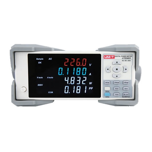 [AVO.UTE9802.UNIT] UTE9802 Digital Power Meter (1W to 12kW) - Intelligent Electric Parameter Measuring Instrument